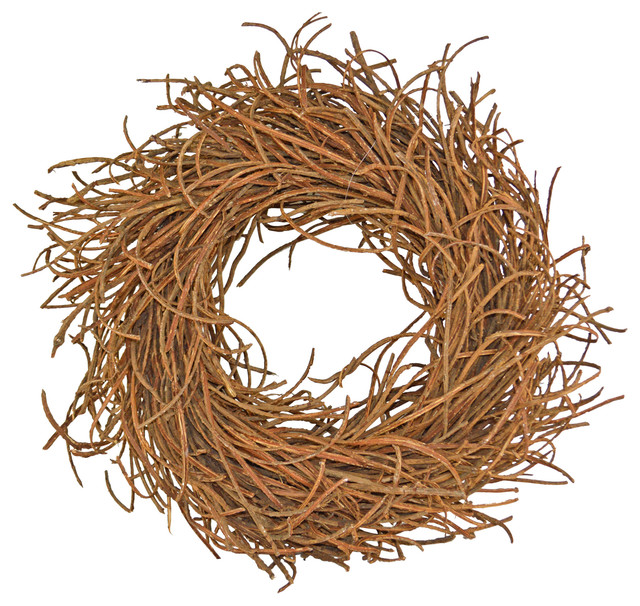 Rattan 24" Wreath, Brown