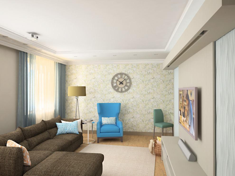 Гостиная с проектором