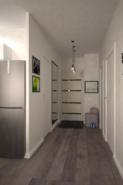 Квартира для молодой девушки 44 м2