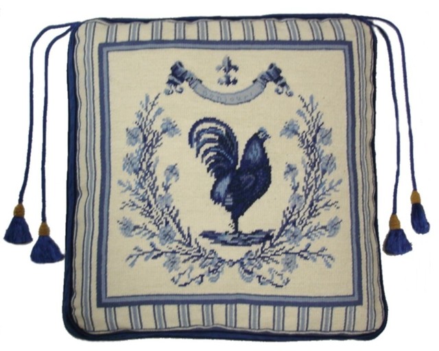Bonjour Rooster Chair Pad 18 X18 Traditional Seat Cushions Bonjour Rooster Chair Pad
