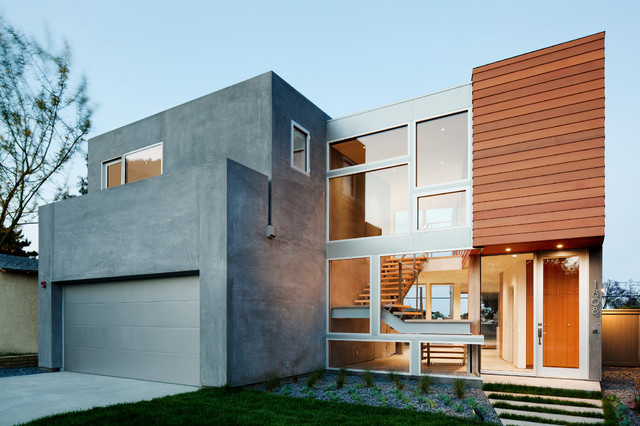 Front contemporary-fasad