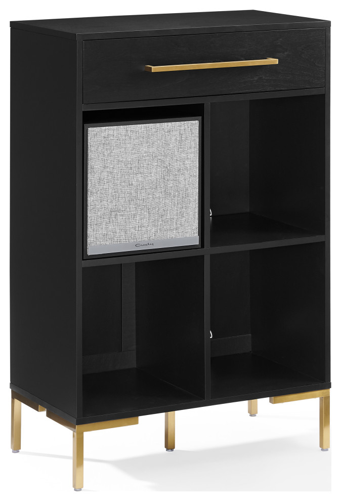 Juno Record Storage Cube Bookcase With Speaker Contemporary