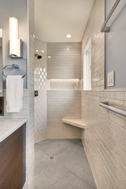Mercer Island Addition modern-badezimmer