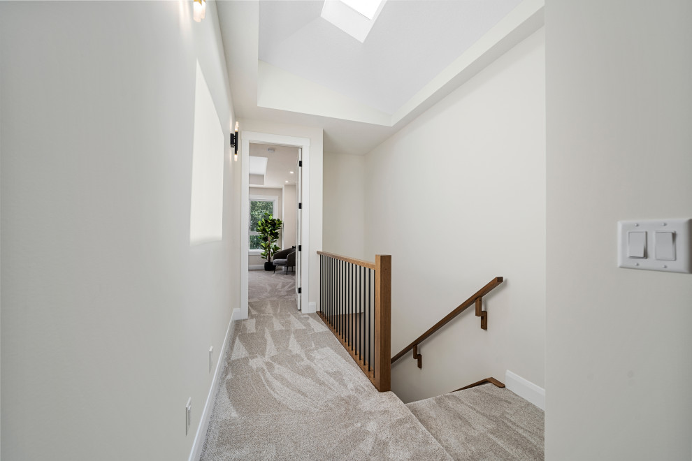 Inspiration for a transitional hallway remodel in Calgary