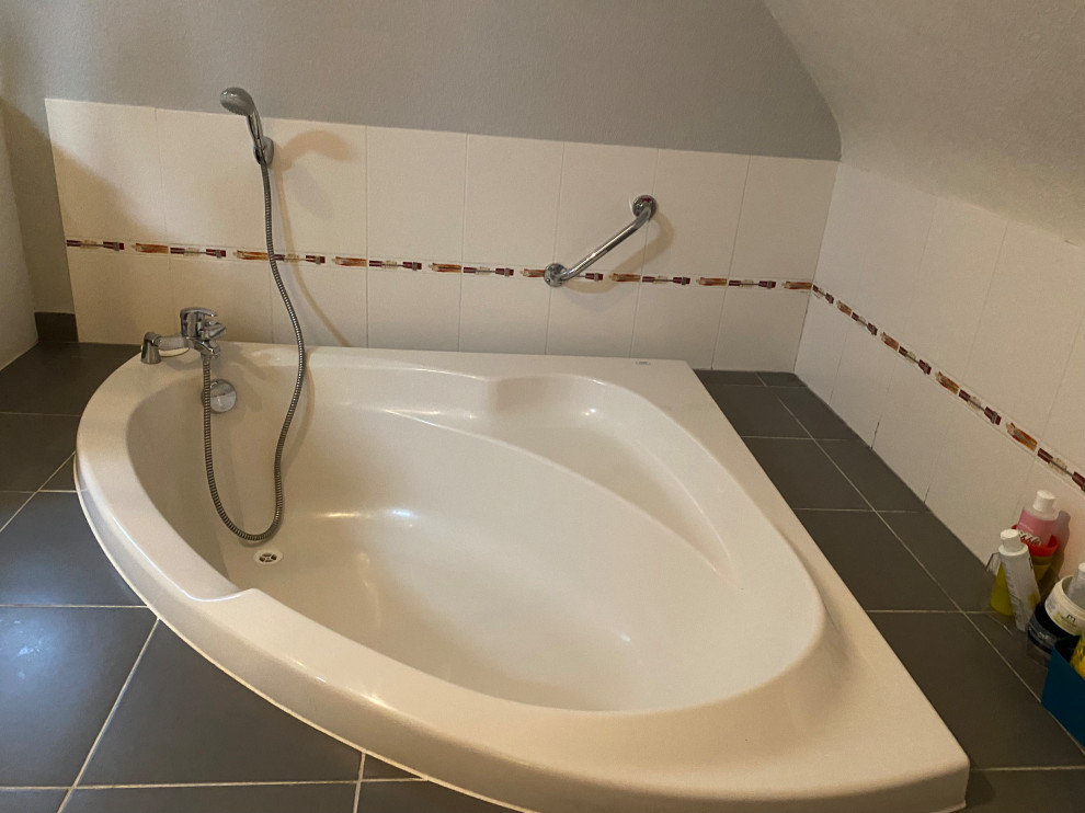 Rénovation complète d'un étage à HILLION :  buanderie , salle de bain, dressing