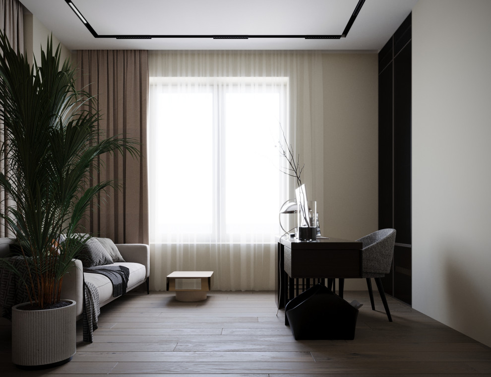 Визуализация кухни-гостиной в жк  Амур-Сити