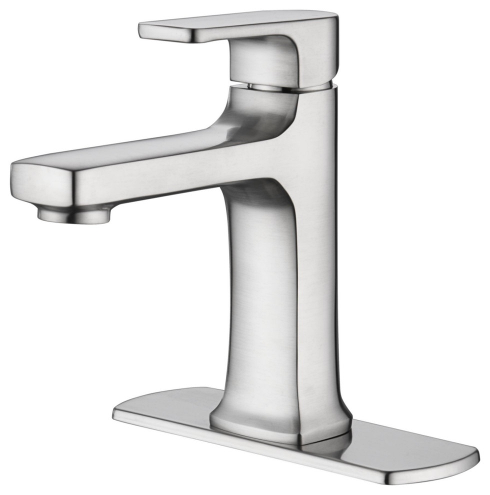 Ultra Faucets UF3810X Single Handle Bathroom Faucet, Brushed Nickel