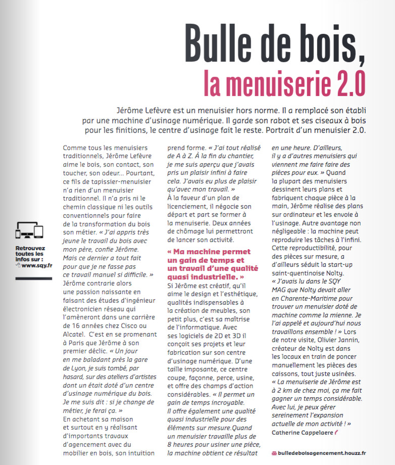 Parution Magazine St Quentin en Yvelines