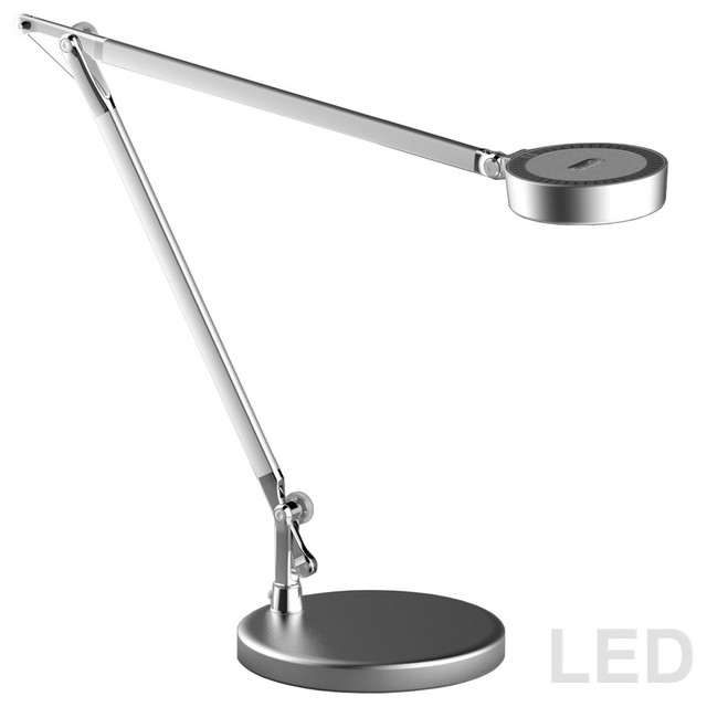 Dainolite 779ledt Sv 4 8w Adjustable Led Table Lamp Silver Finish