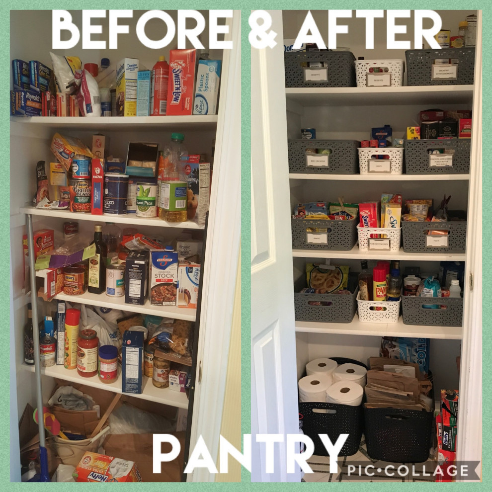 Pantry before & after