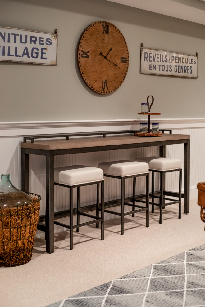 Inspiration for a transitional basement remodel in DC Metro