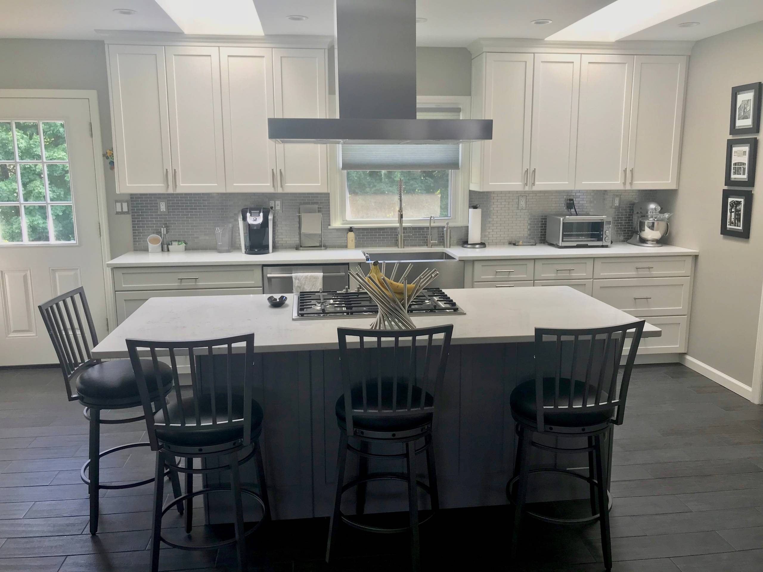 Grey and White Kitchen