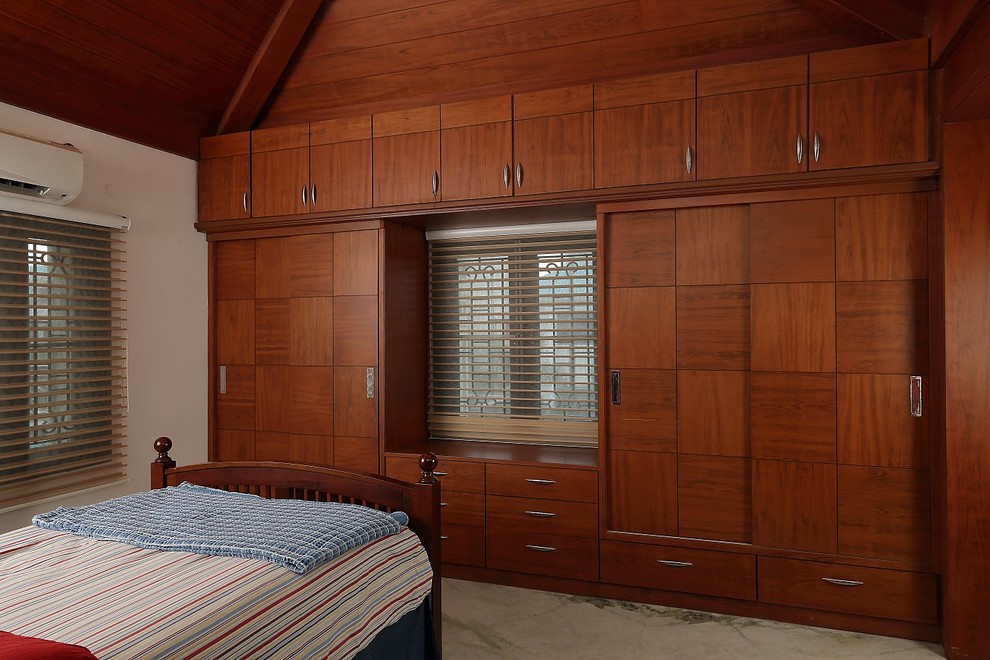 This is an example of a midcentury storage and wardrobe in Hyderabad.