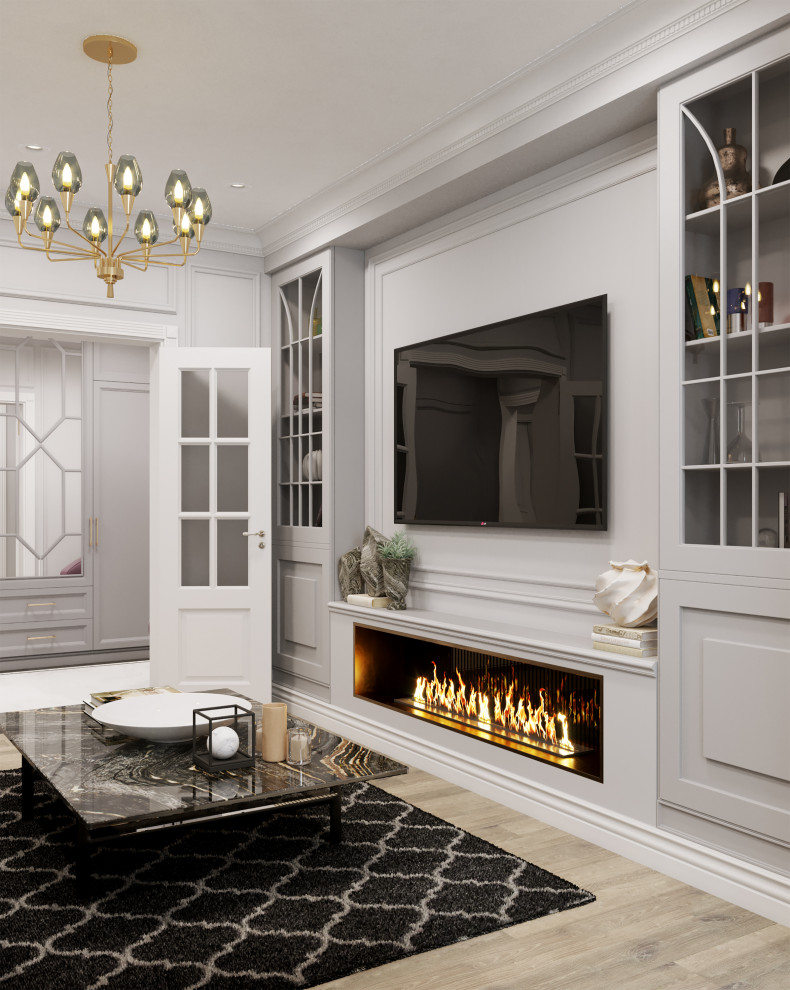 Дизайн проект квартиры в Москве в современном стиле