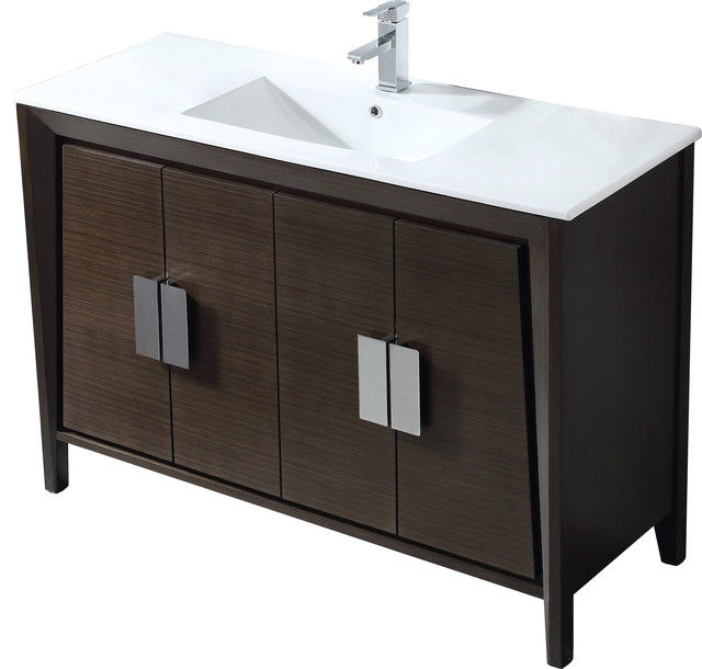 48 Larvotto Ebony Modern Bathroom Vanity Transitional 48 Larvotto Ebony Modern Bathroom Vanity Transitional Vanities And Sink Consoles By Chans Furniture