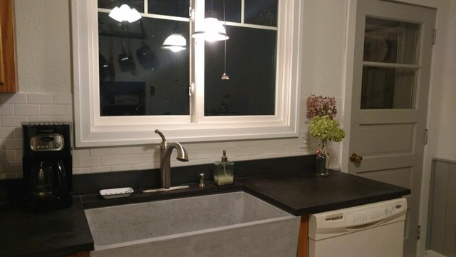 Custom Concrete Countertops And Sinks Industrial Kitchen