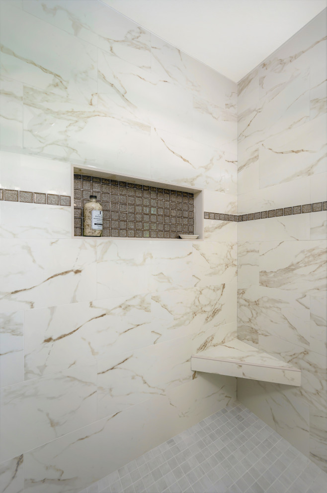 Inspiration for a transitional home design remodel in Seattle