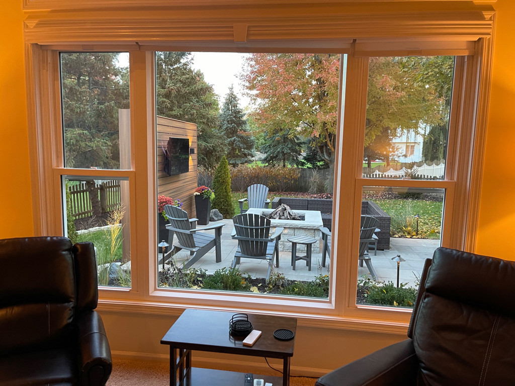 Outdoor Great Room featuring TV & Gas Fire Pit