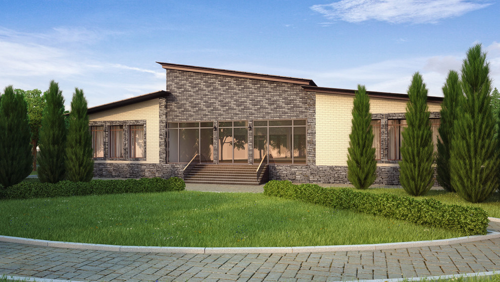 Обормление фасада частного дома в Огуднево