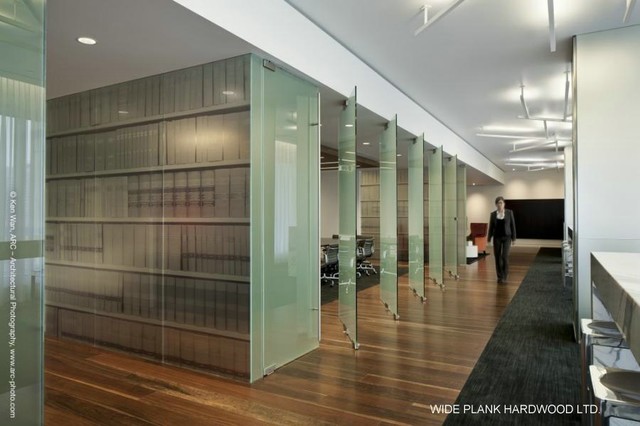 Wide Plank Hardwood - Offices and Lobby