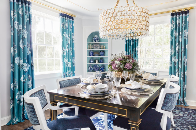 Vibrant Classic Bungalow classico-sala-da-pranzo