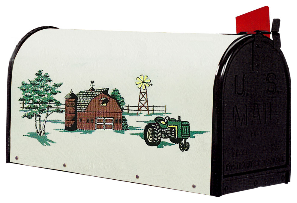 Bacova Fiberglass Wrapped Mailbox, Farmscene Farmhouse Mailboxes
