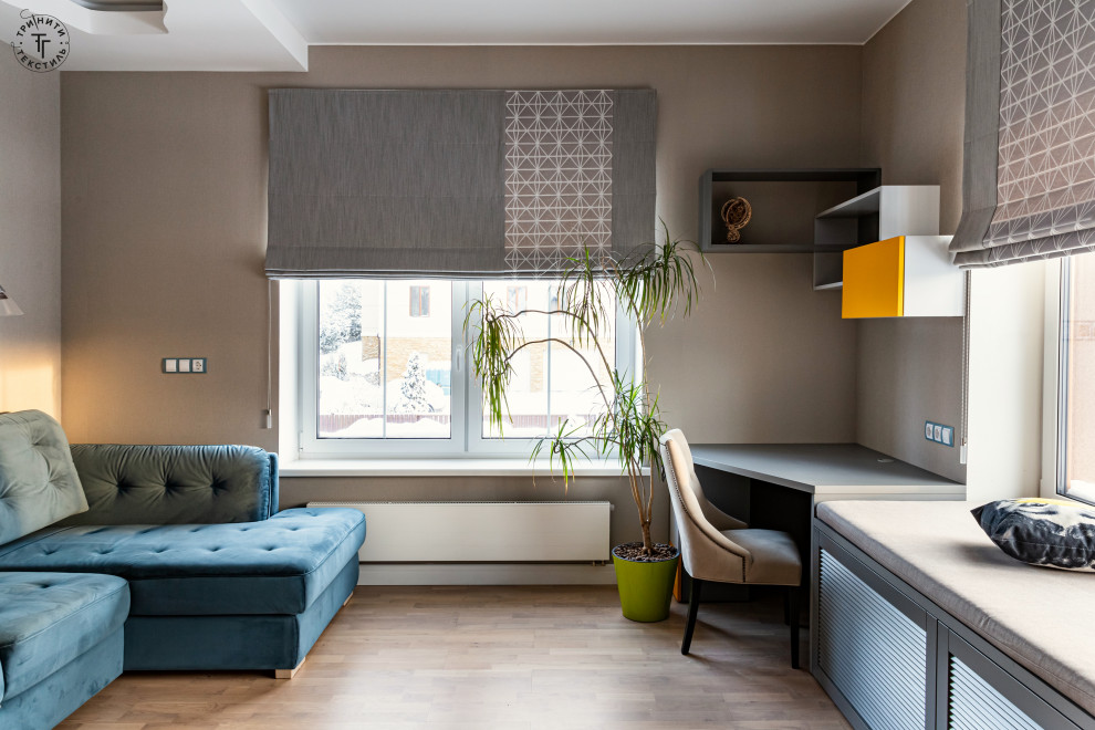 Уютное текстильное оформление загородного дома