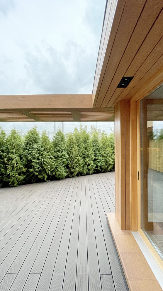 Расширение пентхауса с перголой