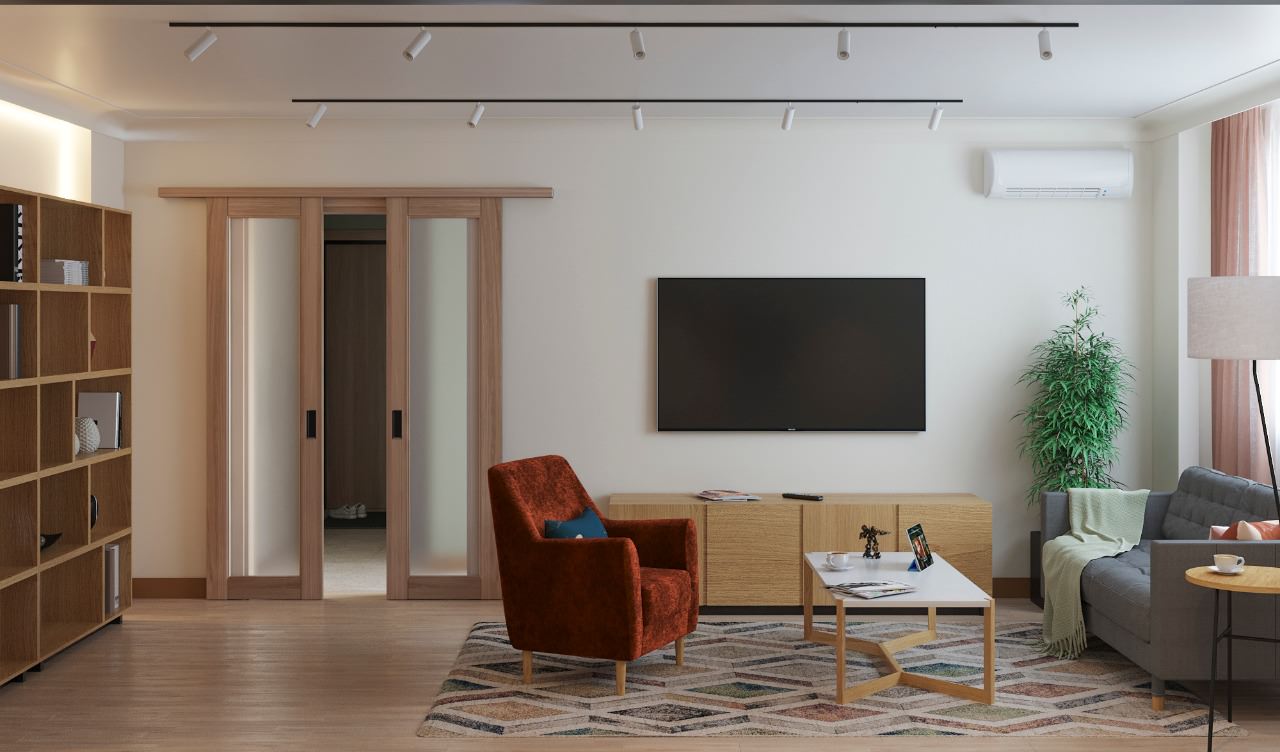 Мидсенчури по-московски. 3-х комнатная квартира 75 кв.м. на Юго-Западе