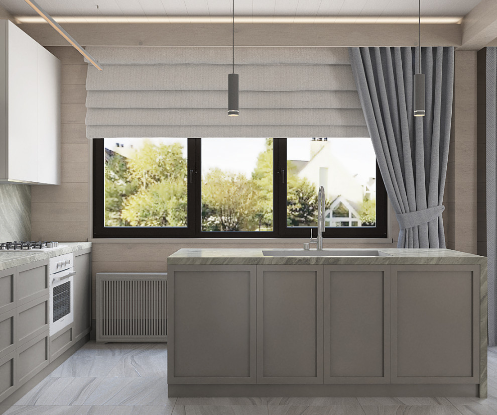 Дом в скандинавском стиле из клееного бруса