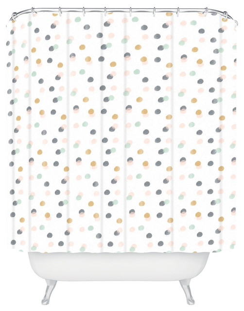 Hello Twiggs Pastel Bubbles Shower Curtain, Standard 69"x72" Contemporary Shower Curtains