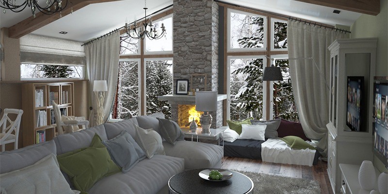 Загородный дом, скандинавский стиль