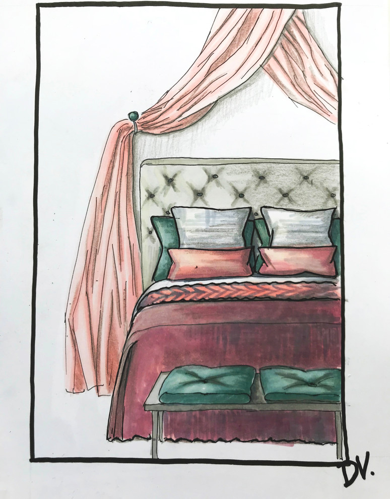 Интерьерные скетчи