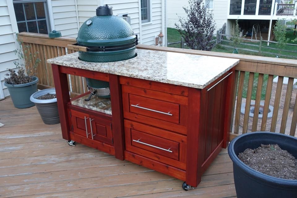 Big Green Egg Cart