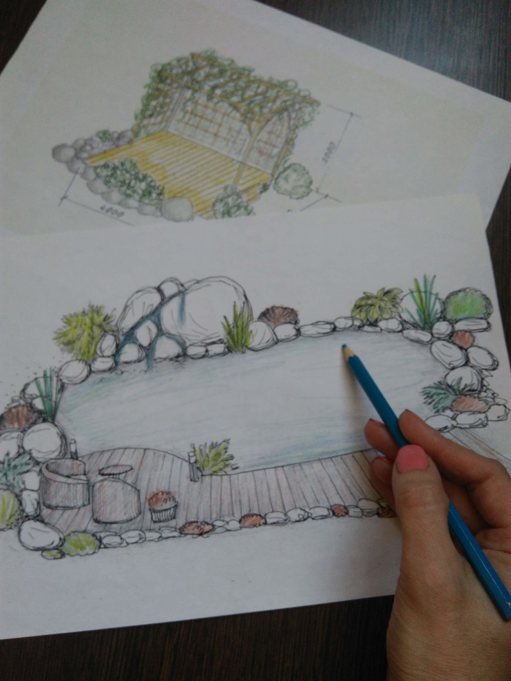 Реконструкция старых клумб, восстановление газонов