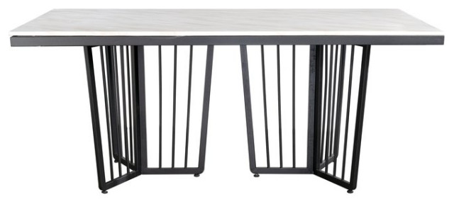Derek Marble Top Dining Table for 6