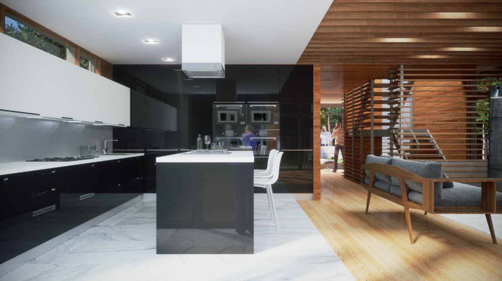 Private house. Produced for LINEOFFICE Architecture, Inc.