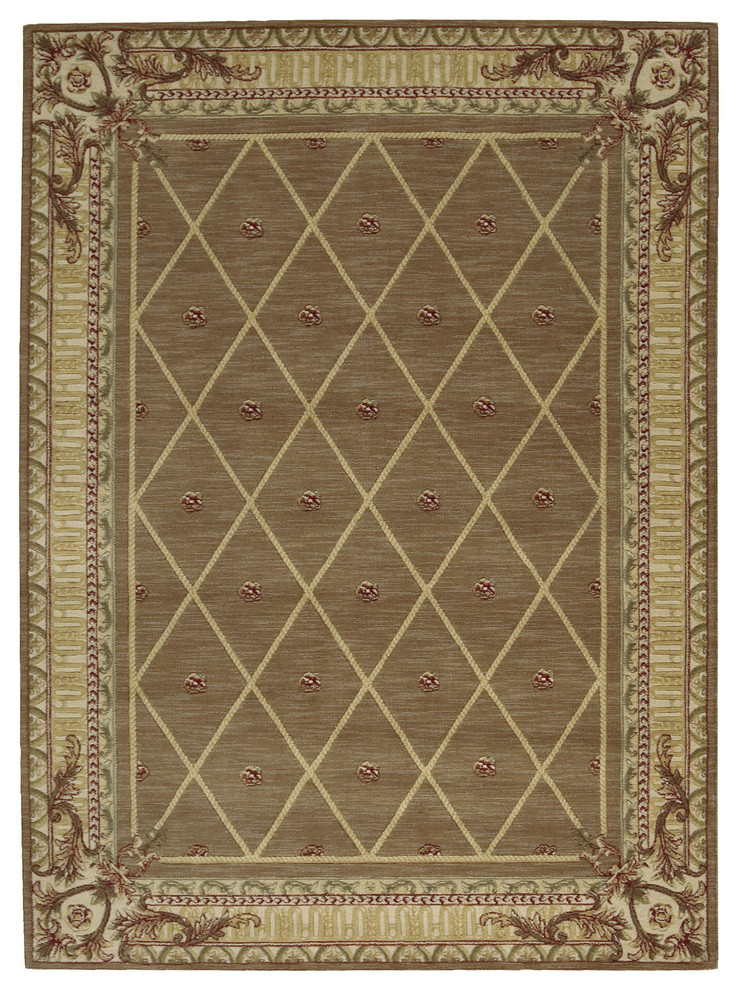 Nourison Ashton House Runner Rug, Cocoa Contemporary Area Rugs by