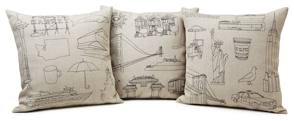 City Icon Pillows