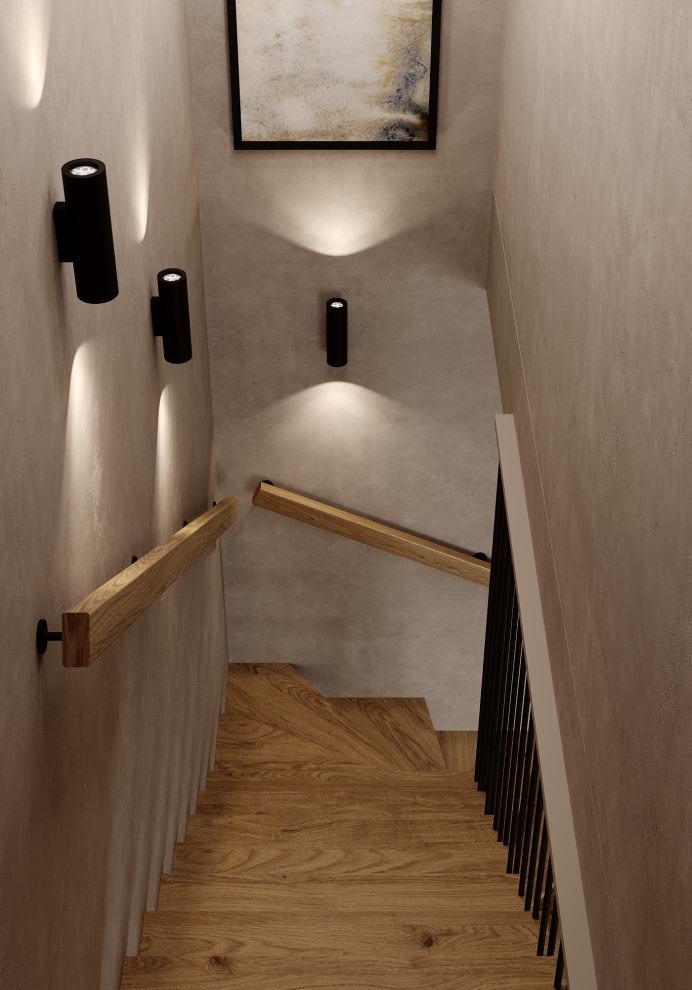 Дизайн кухни-гостиной в таунхаусе в Новосибирске