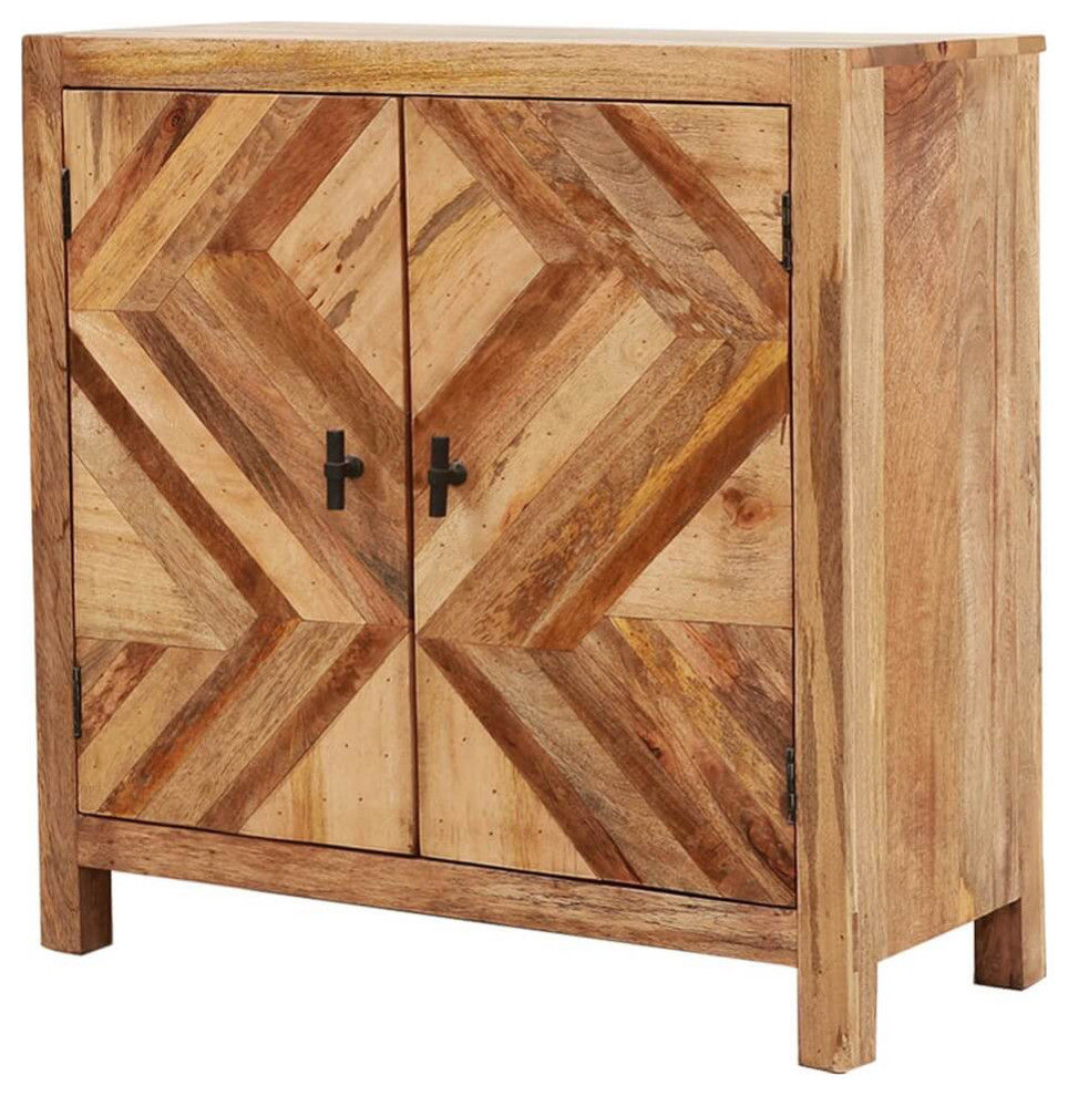 Brakpan Solid Wood Parquet Doors Entryway Storage Cabinet - Rustic -  Storage Cabinets - by Sierra Living Concepts Inc | Houzz