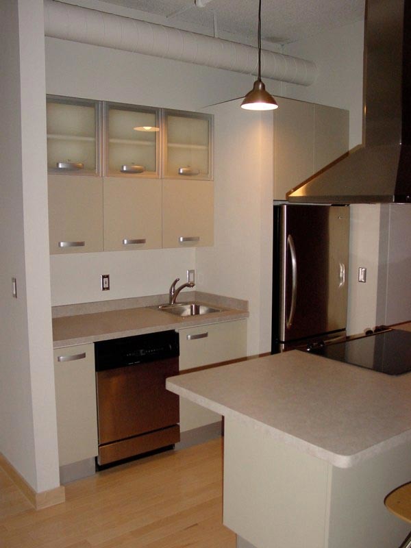 Minimalist kitchen photo in Chicago