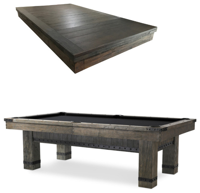 Morse Pool Table W Dining Top By Plank Hide Rustic Game Tables By Sawyer Twain