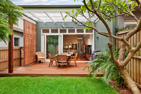 Inspiration for a contemporary patio in Sydney.