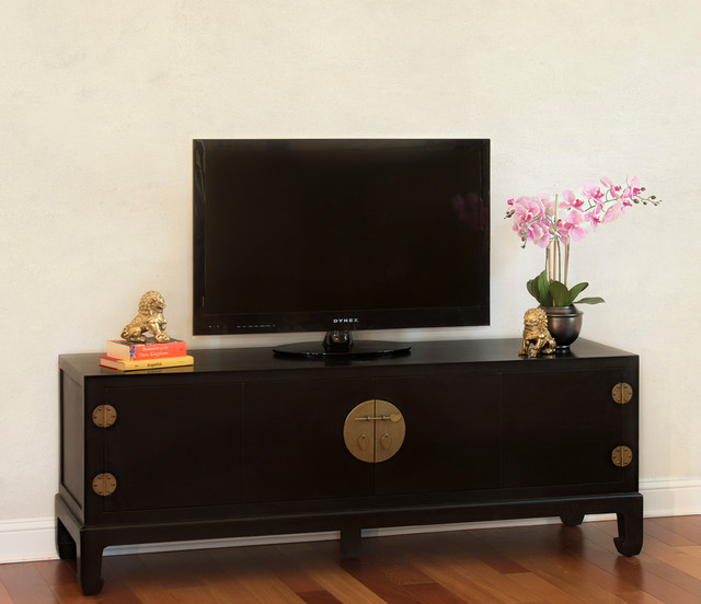 Black Tv Stand Cabinet Chinese Ming Style Asiatisch