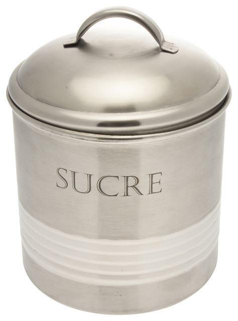 Boîte à sucre ronde inox