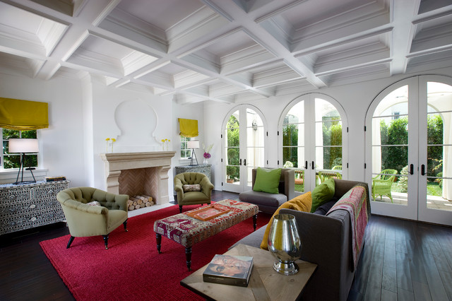 Lindenhurst Residence medelhavsstil-vardagsrum