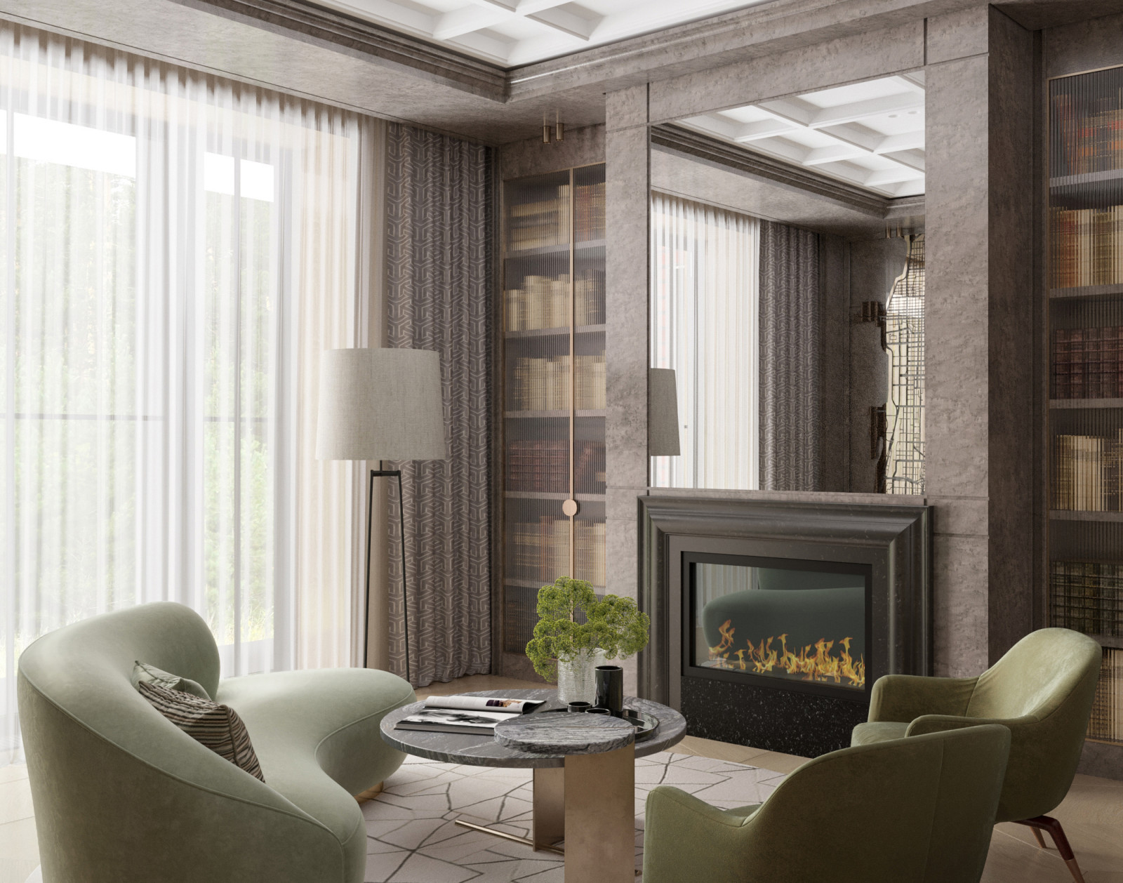 Интерьер загородного дома.