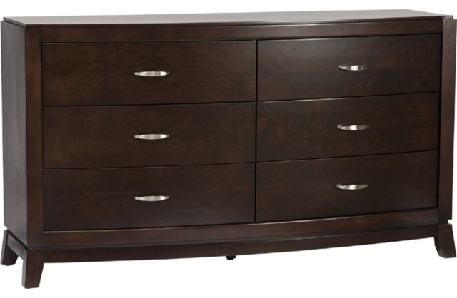 Avalon Dark Brown 6 Drawer Dresser - Dressers - by Homesquare | Houzz