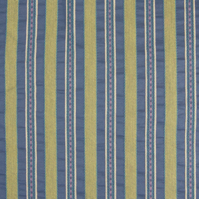 Multi Green Blue Stripe Woven Upholstery Fabric By The Yard Multi Green Blue Stripe Woven Upholstery Fabric By The Yard